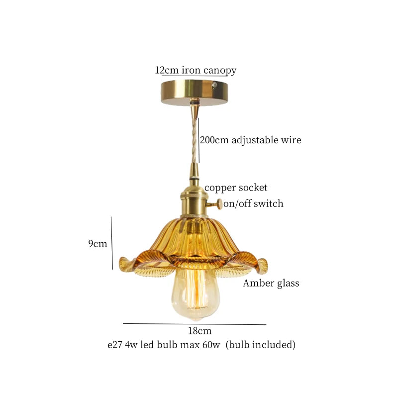 Afralia™ Minimalist Nordic Glass LED Pendant Lamp for Home and Kitchen