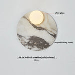 Wood & Stone LED Wall Lights - Modern Nordic Style for Home Decor