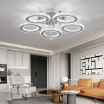 Modern Crystal Chandelier Ceiling Lamp for Bedroom Living Dining Room