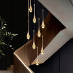 Nordic Home Decor Stair Chandelier Living Dining Pendant Ceiling Light by Afralia™