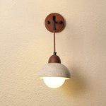 Wire LED Wall Lamp Yellow Travertine White Glass Nordic Stair Light
