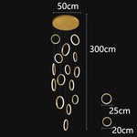 Nordic Stair Chandelier Living Room Dining Pendant Lights Ceiling Indoor Lighting