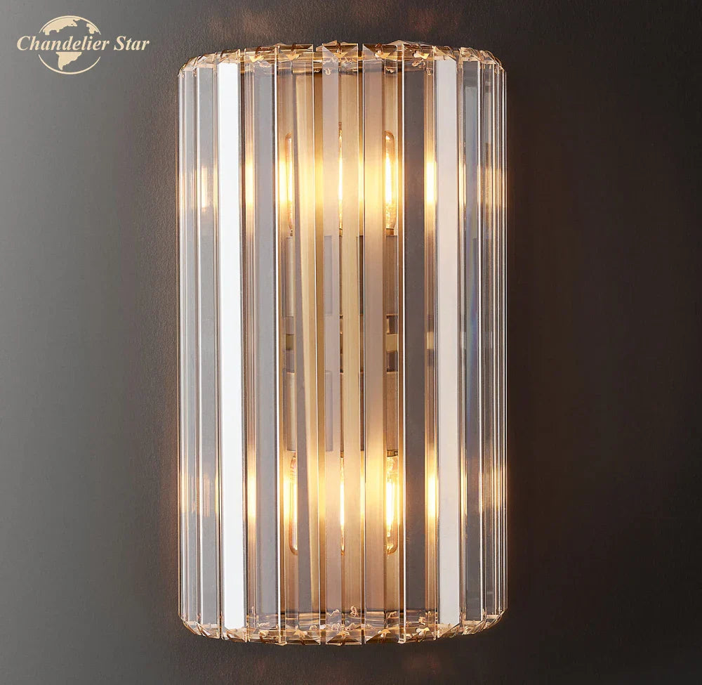Crystal LED Wall Sconce for Living Room, Bedroom, Bathroom - Modern Indoor Lighting