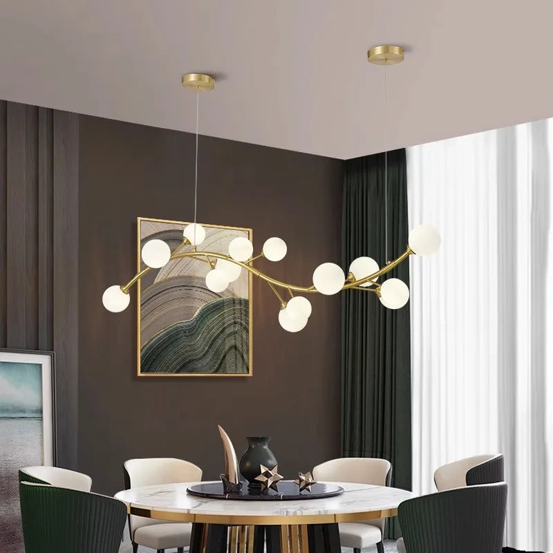 Modern LED Pendant Chandeliers for Home Decor and Dining Room Lighting