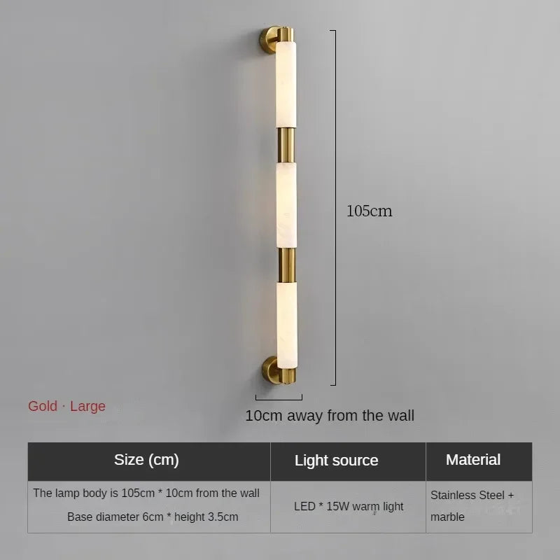 Moonshade Natural Marble Wall Lamp