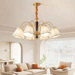 Antique Copper Chandelier for Retro American Country Living Room and Dining Room