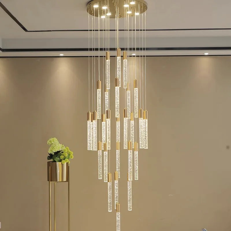 Nordic Home Stair Chandelier Living Dining Pendant Ceiling Indoor Lighting