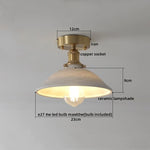 Ceramic LED Ceiling Light Modern White Porch Balcony Luminaria