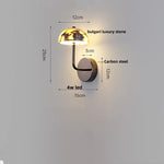 Afralia™ Bulgari Stone LED Wall Lights Outdoor Waterproof Bedside Lamp
