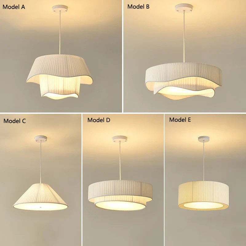 Fabric Pendant Light Designer Hanging Lighting Chandelier Fixture