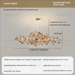 Gingko Leaf Chandelier: Modern Luxury Art Decor for Home, Restaurant & Bar