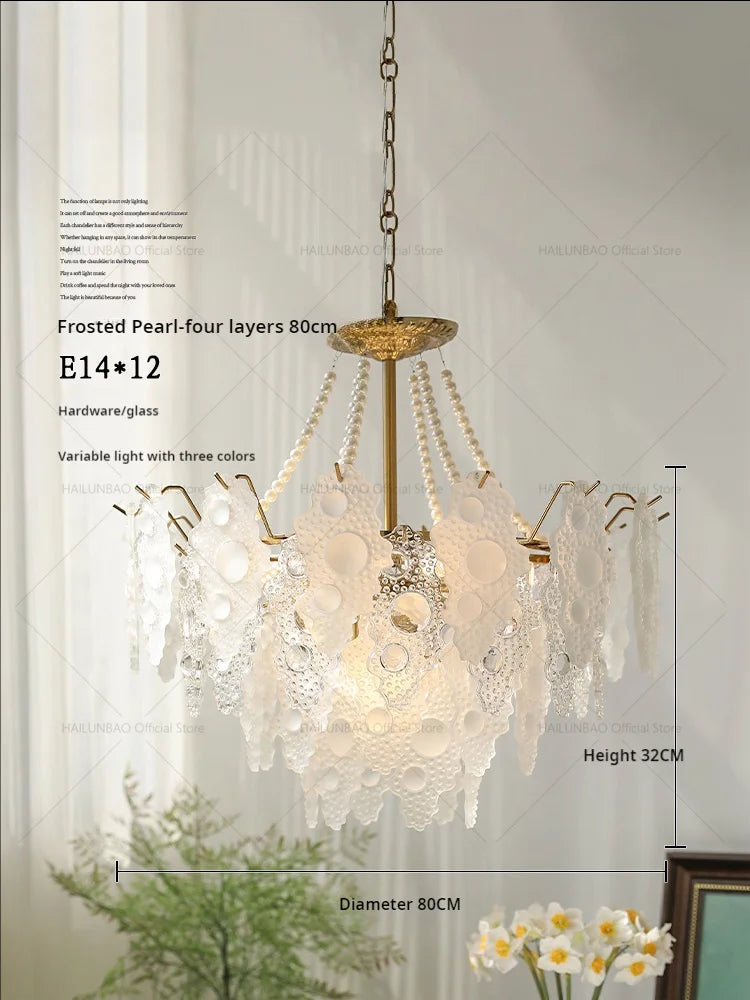 Crystal Chandelier: Elegant Retro Lighting for Bedroom, Dining, Living Room & Cloakroom