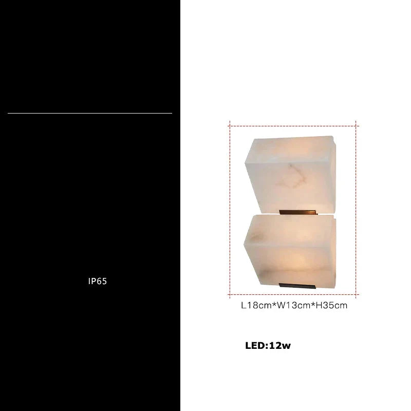 Geometric LED Outdoor Wall Sconce Cube Light for Corridor Backyard