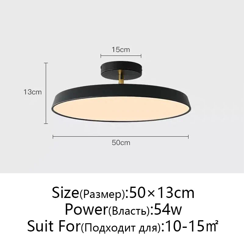 Nordic Minimalist LED Ceiling Lamp, Dimmable Modern Chandelier for Bedroom & Kitchen