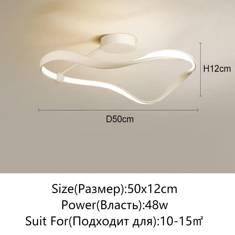 LED Ceiling Light: Modern Minimalist Nordic Design for Bedroom, Living Room, Study, Kitchen & Restaurant