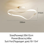 LED Ceiling Light: Modern Minimalist Nordic Design for Bedroom, Living Room, Study, Kitchen & Restaurant