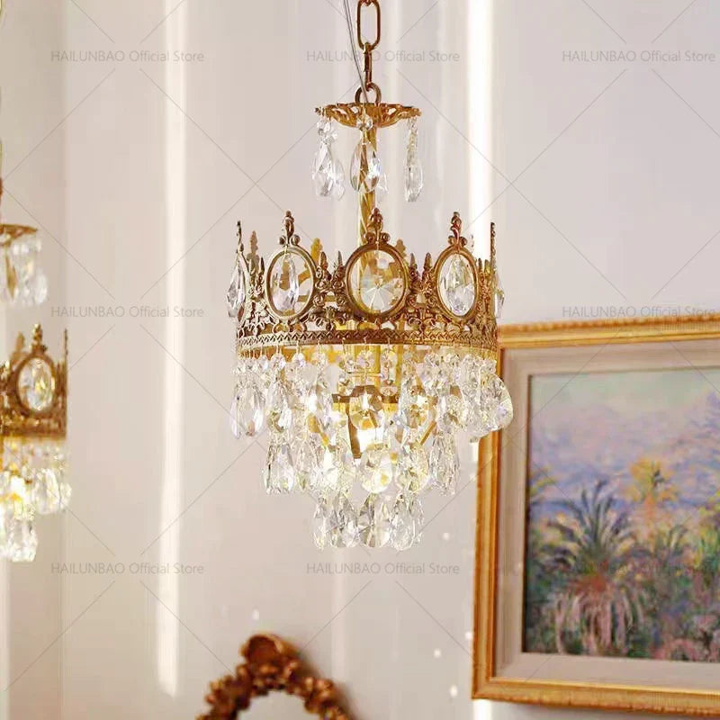 Crystal Chandelier: Modern Luxury Lighting for Dining, Bedroom, and Living Room