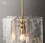 LED Glass Pendant Light, Modern Small Chandeliers for Bedroom, Dining Room, Kitchen Island