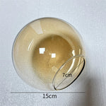 Glass Ball Pendant Lamp Stained Wall Fixture Decor Accessories