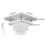 Modern Crystal Chandelier Ceiling Lamp for Bedroom Living Dining Room