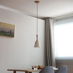 Wood Ash LED Pendant Light - Adjustable Nordic Modern Hanging Lamp
