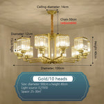 Luxury Crystal Chandelier for Living Room Dining Bedroom Hall Home Lighting