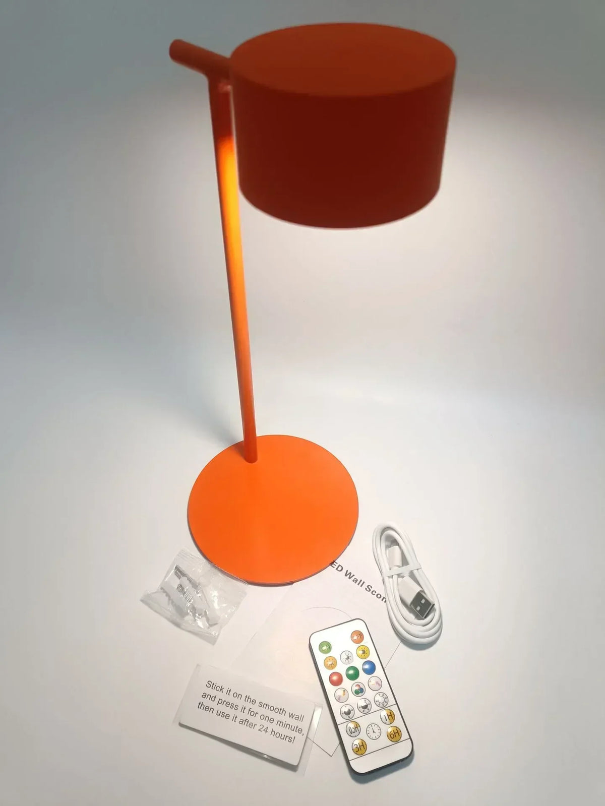 RGB Desk Lamp: Portable, Magnetic, Rechargeable, 360° Rotation, Wall Mount, Reading Light