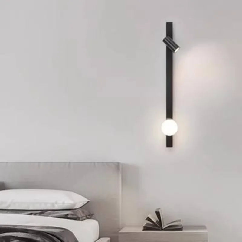 Nordic Copper LED Wall Lamp: Hotel Customized Minimalist Living Room Light