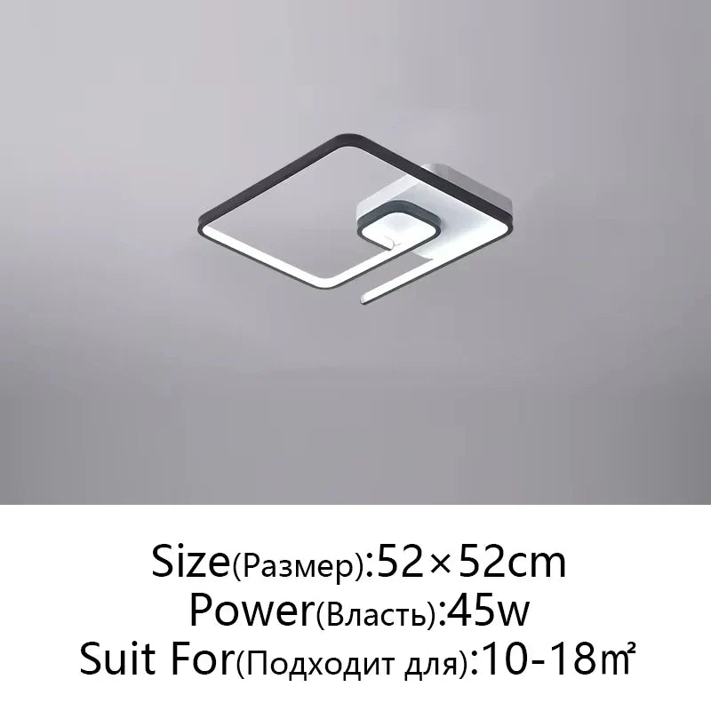 Modern Nordic Art LED Ceiling Lamp for Bedroom & Study