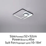 Modern Nordic Art LED Ceiling Lamp for Bedroom & Study