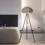 Feather White Grey Floor Lamp Minimalist Standard Light Living Room Shop Bedside Standing Lamps