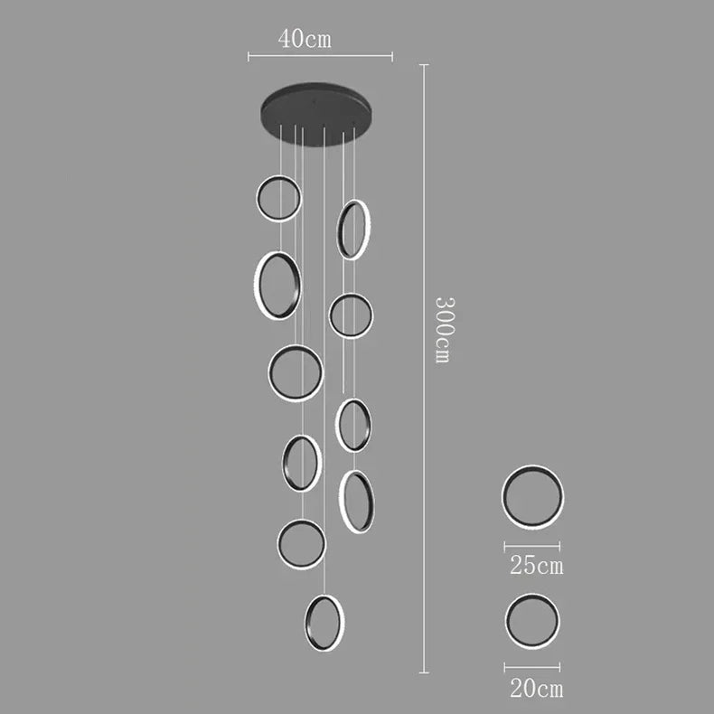 LED Pendant Lights: Modern Minimalist Hanging Chandelier for Living & Dining Room