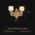 Natural Afghan Jade Villa Chandelier: High-Grade Living Room Lamp for Luxurious Atmosphere