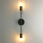 LED Wall Lamp: Modern Two Arm E27 Bedroom Lighting for Bedside, Bathroom Mirror, Vanity.