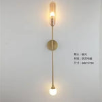 Golden Inclined Tube Wall Lamp for Modern Luxury Decor in Living Room