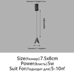 Modern Black White Pendant Light for Kitchen Bedroom Dining Room