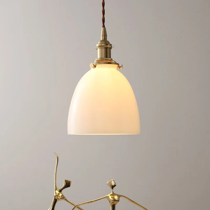 Glass LED Pendant Light Fixture Nordic Modern Hanging Lamp