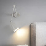 Afralia™ Swing Long Arm Iron Art LED Wall Light - Nordic Minimalism Bedroom Living Room Lampara Pared