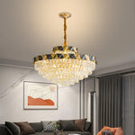 Modern Crystal Chandelier for Living Room Dining Bedroom LED Lighting