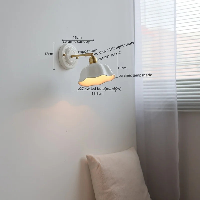 Modern Ceramic LED Wall Lamp for Home Decor
