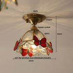 Modern Butterfly Glass Ceiling Light Fixture
