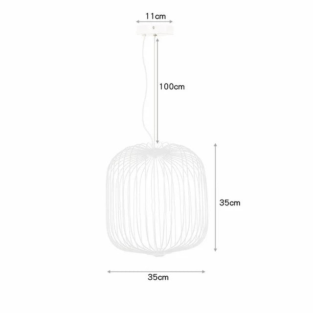 Spokes Bird Cage Pendant Light for Creative Interior Lighting
