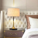Fabric Desk Lamp: Minimalist American Style for Study & Bedroom