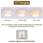 Crystal LED Chandelier Ceiling Lamp Modern Elegant Indoor Decor Luminaire