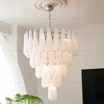 Crystal Glass Chandelier for Living, Dining & Bedroom - Elegant Medieval Art