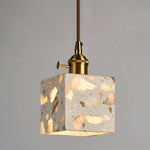 Terrazzo Wood LED Pendant Light for Stylish Home Decor