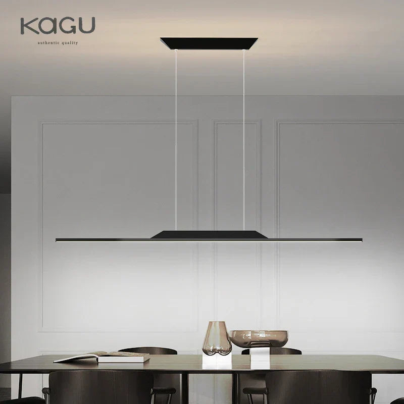 LED Ceiling Pendant Lamp: Minimalist Chandelier, Height Adjustable, Home Decor Solution