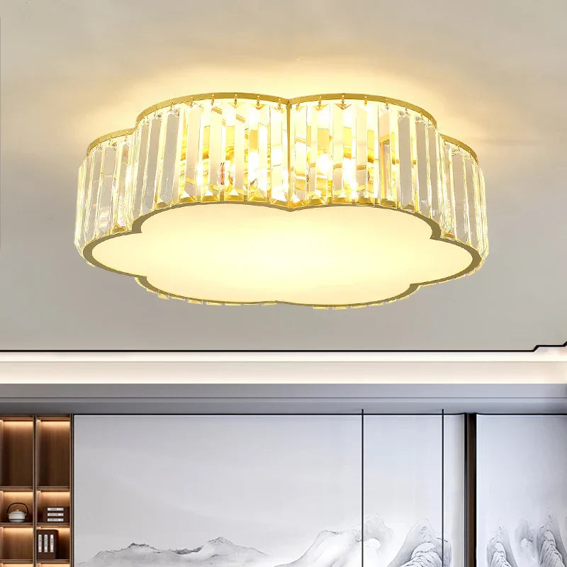 Crystal Zen Ceiling Light for Living Room, Bedroom, and Dining Room
