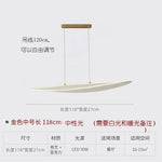 Long Curve LED Chandelier for Living Room Dining Office Decor