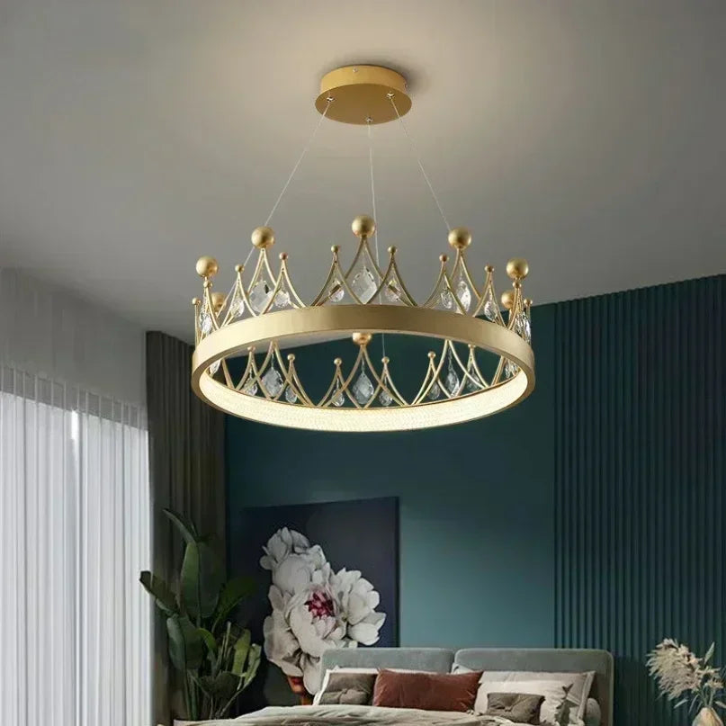 Nordic Princess LED Chandelier for Home Living Dining Bedroom - Simple Elegant Design
